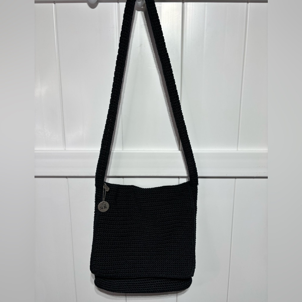The Sak black hand crocheted crossbody bag